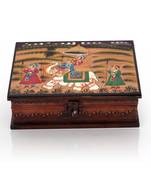 Wooden Hand Painted Dhola Maru Jewellery Box 330