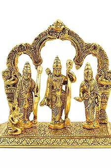Ram Darbar Murti with Ram Lakshman Sita and Hanuman for Home Temple