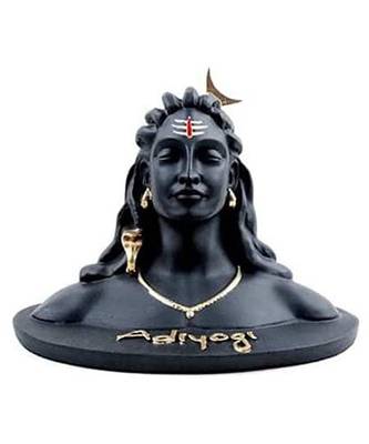 silver arts adiyogi shiv shankar murti multicolor statue 1