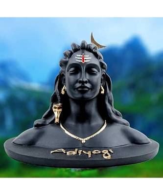 silver arts adiyogi shiv shankar murti multicolor statue 2