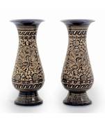Golden Meenakari Work Flower Vase Pair Gift 201