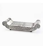 White Metal Dry fruit Tray Handicraft Gift 363
