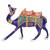 Metal Meenakari Camel Blue Handmade Home Decorative Showpiece Figurine