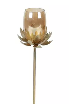 Hammered Flower Detachable Set of 2- 5x5x12 Inch
