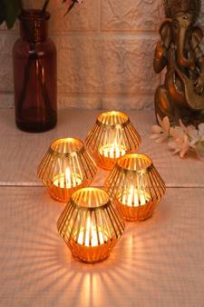 Small Plating Tealight Holder - Tealigh 10