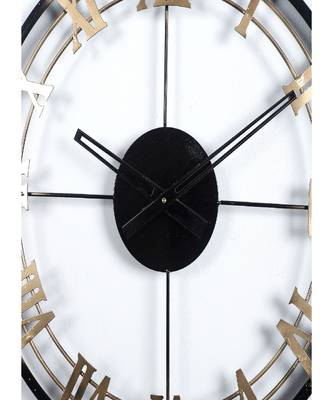 Black & Gold Roman NUmber Wall Clock 1