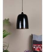Hanging Black & Gold Single Lamp
