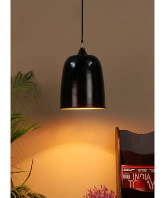 Hanging Black & Gold Single Lamp 2