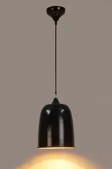 Hanging Black & Gold Single Lamp