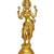  Welcome Lady Statue for Home Office Entry - Brass (Height 29 Inch)