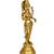  Welcome Lady Statue for Home Office Entry - Brass (Height 29 Inch)