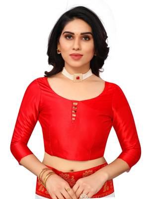 White Vichitra Silk Saree With Fancy Lace And Blouse Piece. 4