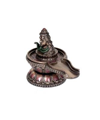  Shiva Shivling Decorative Showpice Multicolour - Resin (Height 5 Inch) 3