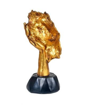  Triple Three Tiered Tortoise Showpiece Golden - Resin (Height 2.5 Inch) 3