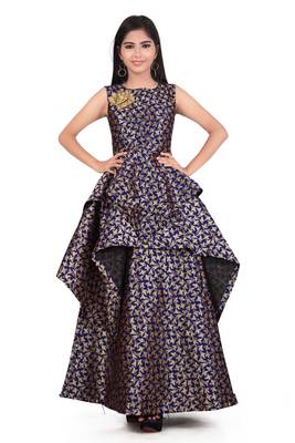 Kids Blue Gown For Girls  1