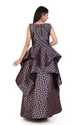 Kids Blue Gown For Girls  3