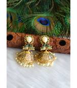 Antique pearl designer peacock Jhumkkas dj-01203