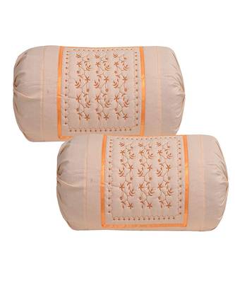 set of 2pcs embroidery cotton bloster cover pillow cover 1