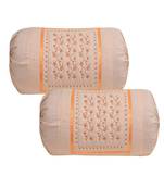 set of 2pcs embroidery cotton bloster cover pillow cover