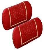 set of 2pcs embroidery cotton bloster cover pillow cover