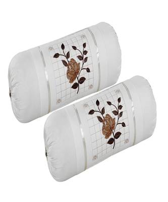 set of 2pcs embroidery cotton bloster cover pillow cover 1