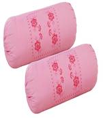 set of 2pcs embroidery cotton bloster cover pillow cover