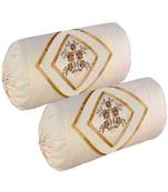 set of 2pcs embroidery cotton bloster cover pillow cover