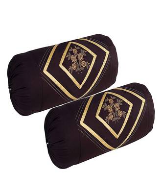 set of 2pcs embroidery cotton bloster cover pillow cover 1