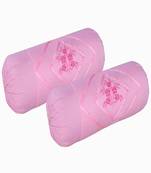 set of 2pcs embroidery cotton bloster cover pillow cover