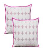 set of 2pcs embroidery cotton bloster cover pillow cover