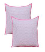set of 2pcs embroidery cotton bloster cover pillow cover