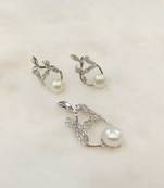 White pearl pendants