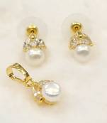 White pearl pendants