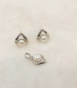 White pearl pendants
