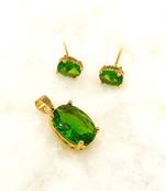 Green diamond pendants