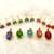 Multicolor diamond pendants