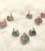 Multicolor diamond pendants