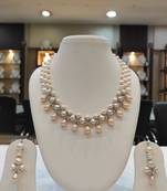 White pearl necklaces