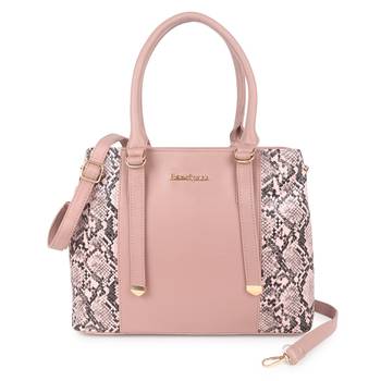 Pink Animal Texture Solid Handheld Bag 1