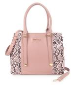 Pink Animal Texture Solid Handheld Bag