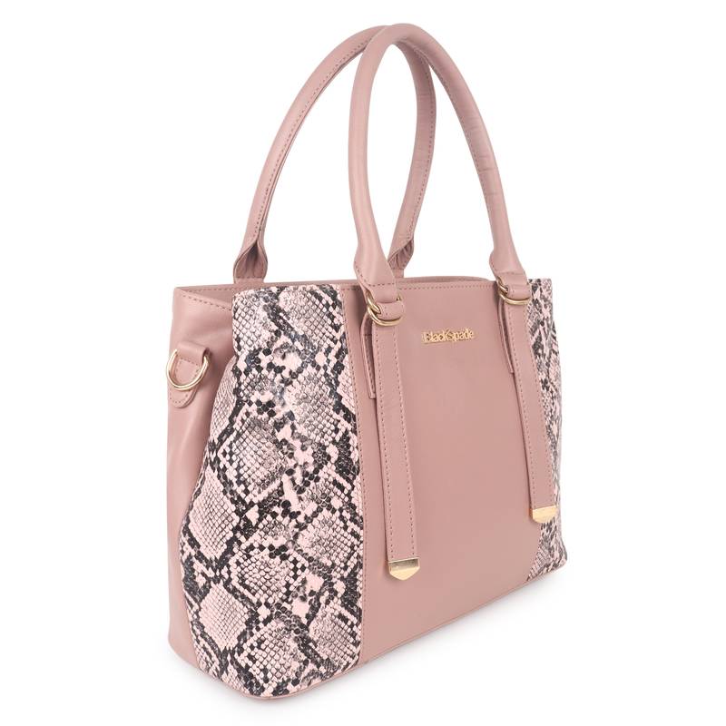 Pink Animal Texture Solid Handheld Bag