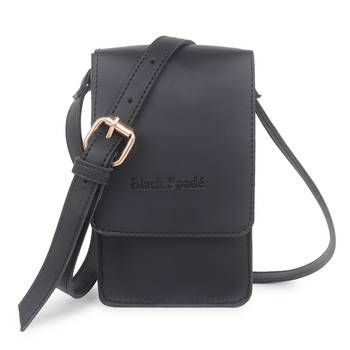 Black Women Mobile Crossbody Sling Bag 1