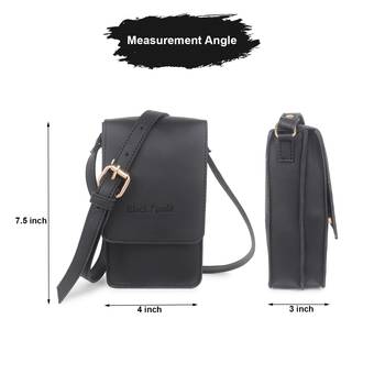 Black Women Mobile Crossbody Sling Bag 4