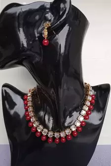 Kundan Red necklaces