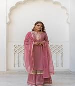 Powder Pink Sharara Set