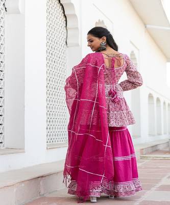 Pink Sharara Set 4