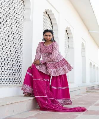 Pink Sharara Set 5
