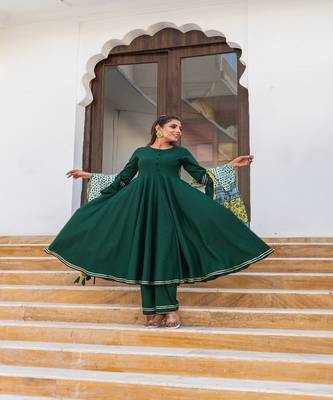 Bottle Green Suit Set 4