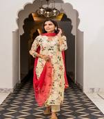 Yellow Chanderi Kurta Set