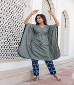 Grey Kaftan Set